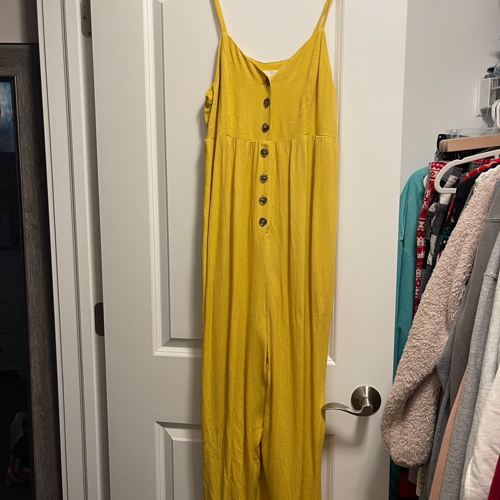 Francesca’s Yellow Jumpsuit